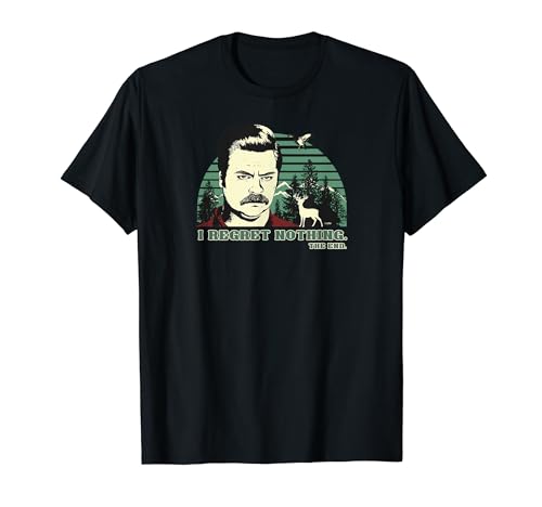 Parks and Recreation Ron Swanson I Regret Nothing T-Shirt