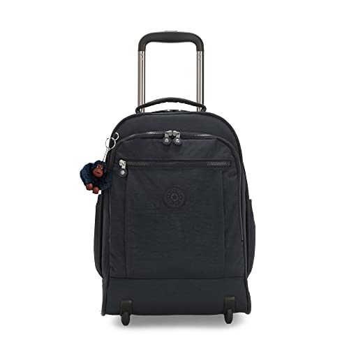 Kipling Women's Gaze Large Rolling, Durable, Wheeled Backpack with Adjustable Shoulder Straps, Nylon Book Bag, True Blue Tonal, 8.25' L x 17.25' H x 12.25' D,100352251