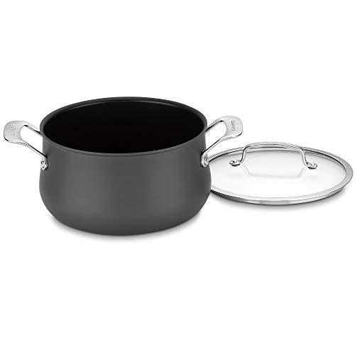 Cuisinart 6445-22 5-Quart Dutch Oven with Cover, Black/Stainless Steel