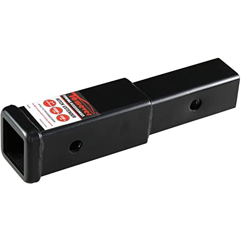 Towever 84332 Trailer Hitch Extender 2 Inch Hitch Receiver Tube Extension, 7 inches Length, 3500 lbs. GTW