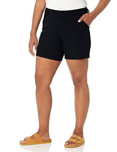 Columbia Womens Coral Point Iii Athletic Shorts, Black, 10 US