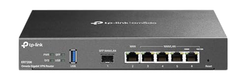 TP-Link ER7206 Multi-WAN Professional Wired Gigabit VPN Router Increased Network Capacity SPI Firewall Omada SDN Integrated Load Balance Lightning Protection
