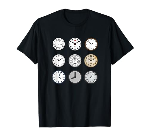 Grandfather Time Turner Clocks Hourglass Tick Tock T-Shirt