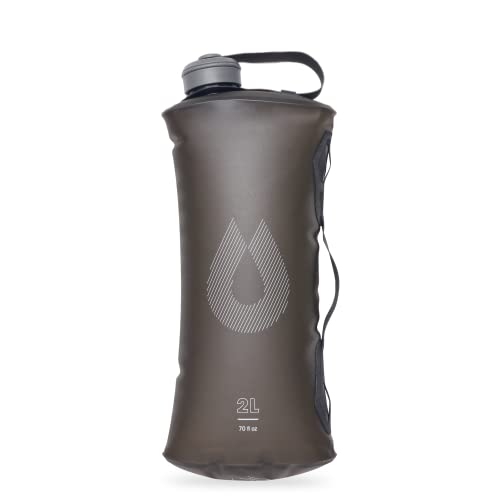 Hydrapak Seeker - Collapsible Water Storage (2L/70oz) - BPA & PVC Free Camping Hydration Reservoir Bag - Mammoth Grey
