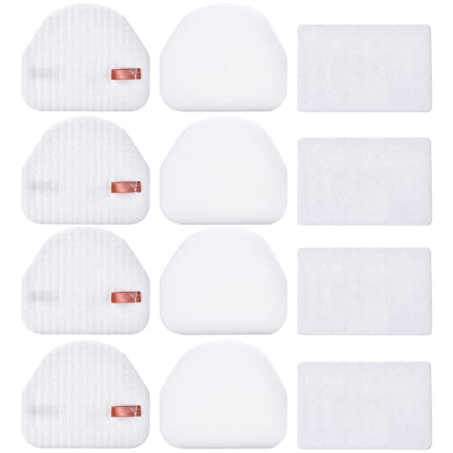 Leadaybetter Filter Replacement for Shark Navigator NV100 NV100 26 NV105 26 NV106 UV300 NV450 NV480 NV482 Light Upright Vacuum Cleaner, 4 Pack Foam & Felt Filters, Compare to Part # XFF450 & XFL100