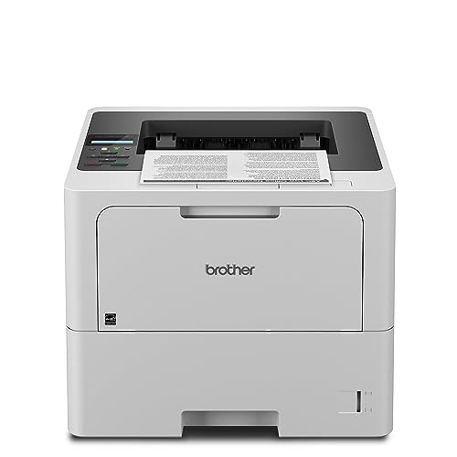 Brother HL-L6210DW Business Monochrome Laser Printer with Large Paper Capacity, Wireless and Gigabit Ethernet Networking, Low-Cost Printing, Advanced Security Features and Mobile Printing