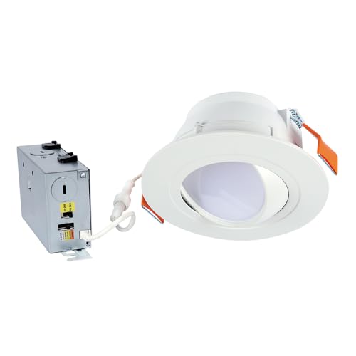 HALO RA 6 in. Integrated LED Recessed Light Trim, 600 Lumens/1000 Lumens, 5 Selectable CCT, D2W, 120-Volt, DM