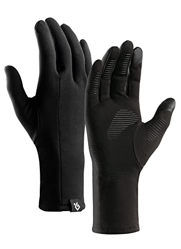 CURELIX Winter Gloves Liners - Thermal Liner Gloves for Men & Women, Thin & Lightweight Cold Weather Gloves for Running, Hiking, Cycling & Driving, Medium (LG-M)