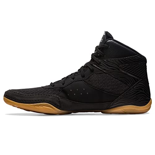 ASICS Men's MATFLEX 7 Wrestling Shoes, 9.5, Black/White