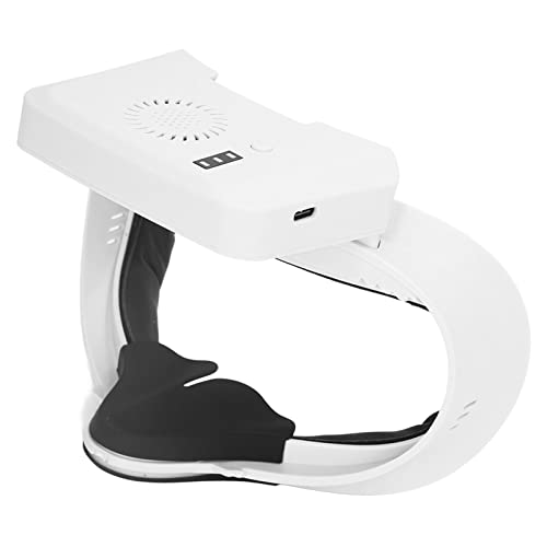 HOHXFYP VR Cooling Fan, 3 Speed Heat Dissipation Prevents Fogging Cooling Fan Face Cover, Lightweight Air Circulation Ventilation Cooler Fan with Facial Interface