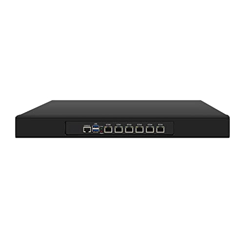 1U Firewall Appliance, VPN, Router PC, Intel J4125, HUNSN RJ08l, AES-NI, 6 x 2.5GbE I226-V LAN, Supports 4 x 48V POE, Barebone, NO RAM, NO Storage, NO System