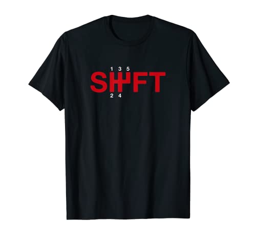 SHIFT Manual Transmission Three Pedals T-Shirt