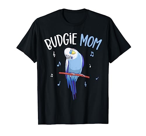 Budgie Mom Parakeet Budgerigar Womens Funny T-Shirt