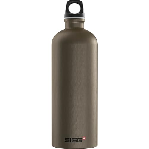 Sigg - Aluminum Water Bottle - Traveller Smoked Pearl - Climate Neutral Certified - Suitable For Carbonated Beverages - Leakproof & Lightweight - BPA Free - 34 oz