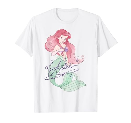 Disney The Little Mermaid Ariel Signed Portrait T-Shirt