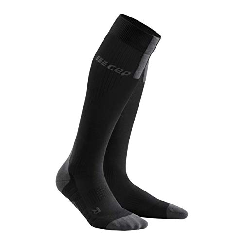 CEP Run Socks 3.0, Tall, Black/Dark Grey, Women, III