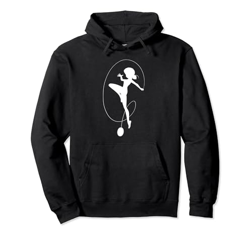 Miraculous Silhouette Ladybug Jumping Yoyo (White Edition) Pullover Hoodie