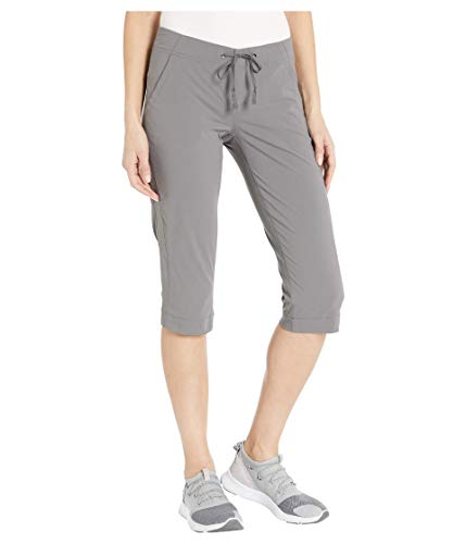 Columbia Women's Anytime Outdoor Capri, Water & Stain Repellent Pants, City Grey, 8x18