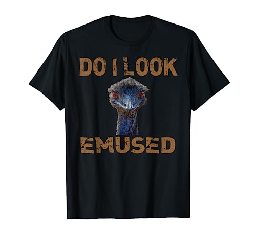 Emu Bird Funny Emu Animal Emused Flightless Bird Pun T-Shirt