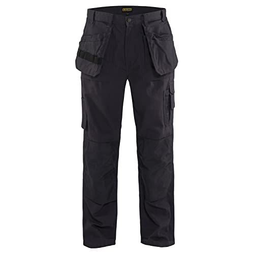 Blaklader Men's Bantam Durable Lightweight Cotton Work Pants, Steel Blue, 34W x 34L