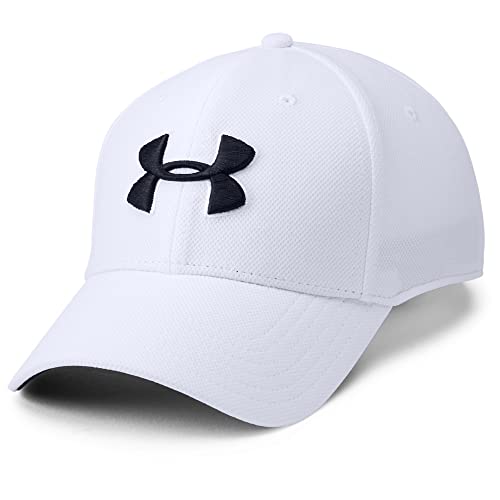 Under Armour mens Blitzing 3.0 Cap Hat, White (100 Black, Medium-Large