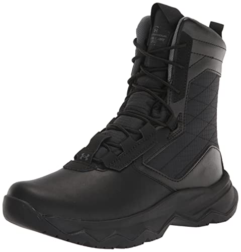 Under Armour Women's Stellar G2 Military and Tactical Boot, (001) Black/Black/Pitch Gray, 8