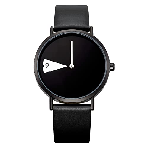 SHENGKE Creative Watch Ultra-Thin Strap Casual Fashion Quartz Minimalist Watch Black
