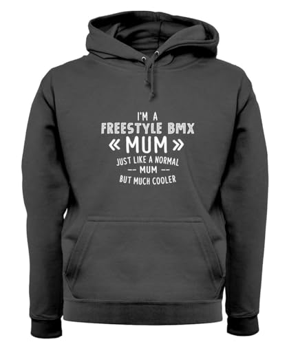 I'm A Freestyle Bmx Mum - Unisex Premium Hoodie/Hooded Top - Charcoal - Large