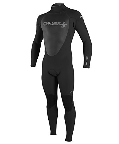 O'Neill Wetsuits Men's Epic 4/3mm Back Zip Full Wetsuit, Black/Black/Black, Small