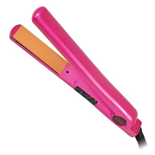 CHI Tourmaline Ceramic Hair Straightening Flat Iron | 1' Plates | Pure Pink | Professional Salon Model Hair Straightener