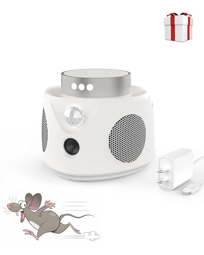 2024 Upgraded Ultrasonic Rodent Repeller, Intelligent Frequency Conversion Ultrasonic&PIR&Flash Light, Electronic Plug in Pest Control, for Mouse, Rodent, Mice, Squirrel, Spider, Roach, Bugs, Bat