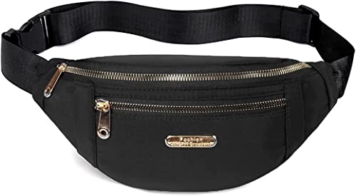 Fanny Pack Waist Pack for Women, Fashion Waist Bag with Adjustable Strap for Travel Sports Running black