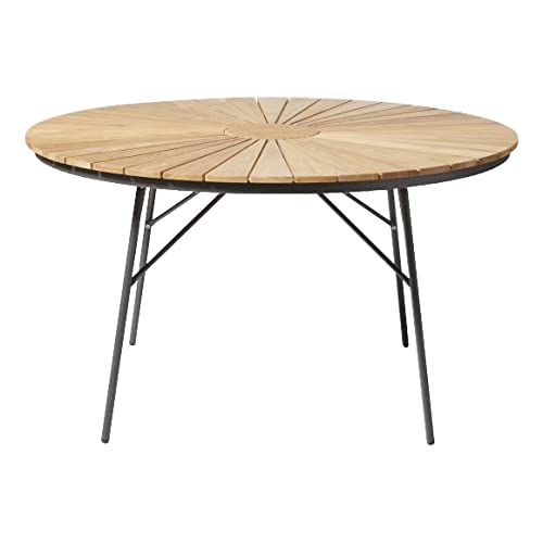 Cinas - Hard & Ellen Garden Table Ã˜ 130 cm - Aluminium/Teak - Antracit (2521136)