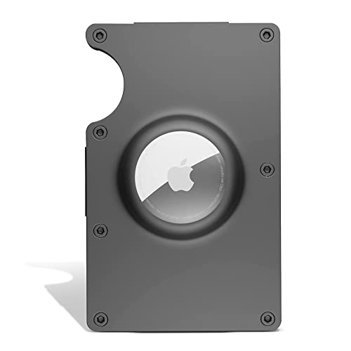 Anovus Air Tag Wallet | Accessory and Case for AirTag | Trackable Wallet with AirTag Holder | Aluminum Money Clip and AirTag Wallet for Men with RFID Technology | Cardholder and GPS Wallet for Men