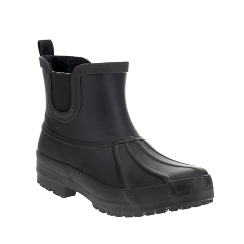 Chooka Ladies Chelsea Rain Boot, Black, 10