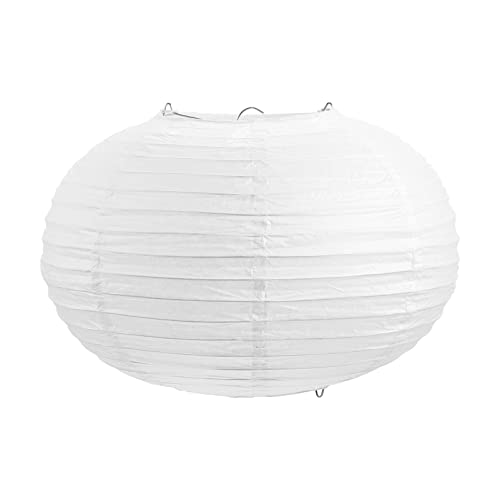 Beaupretty Wedding Decor Foldable Paper Lantern Lampshade Round Table Light Cover Chandelier Protector 30x20cm Nordic Style Floor Lamp Shades for Home Hotel Bedside Desk Home Decor