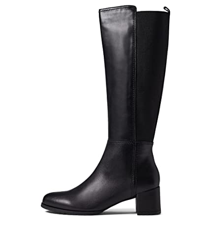 Naturalizer Womens Brent Knee High Boot Black Leather 8 M