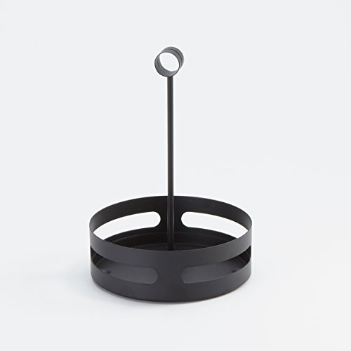 American Metalcraft - SCHB6 SCHB7 Black Steel Condiment Rack, 7', Round