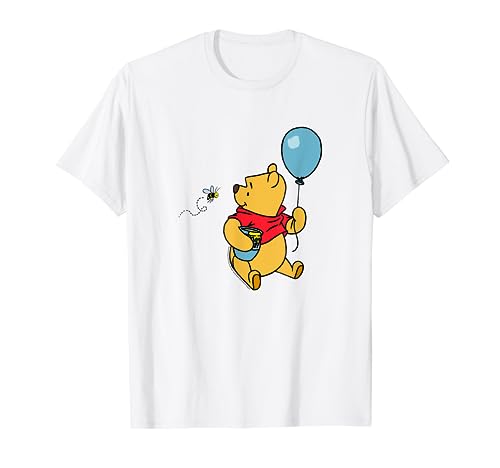 Disney Winnie The Pooh With Balloon & Honey Smiling At Bee T-Shirt