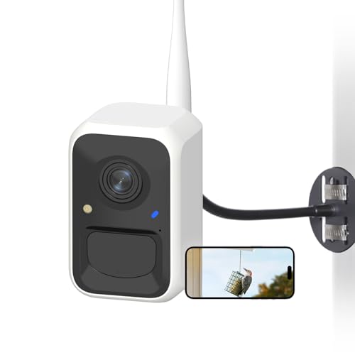 NETVUE Birdfy - Upgraded Samrt Bird Feeder Camera with Any Angle Adjustable Brackets for Watch All The Birds, Auto Capture Bird Videos & Motion Detection, AI Identify 6000+ Bird Species