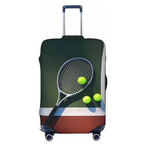 Travel Luggage Cover Spandex Suitcase Protector Bag,Tennis Racket Ball Dust-Proof Fits 18-32 Inch Luggage, Baggage Covers For Kid And Adult,Large