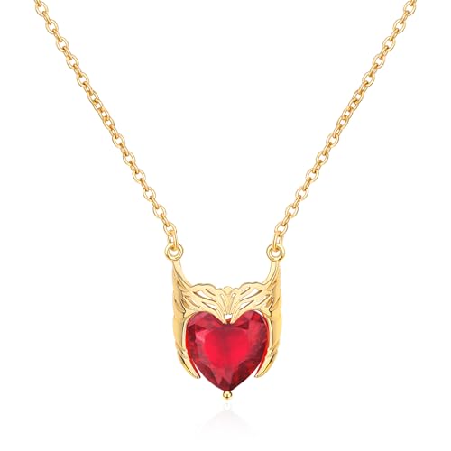IDesign Scarlet Witch Crown Necklace For Women Girl hero cosplay costume halloween jewelry outfit