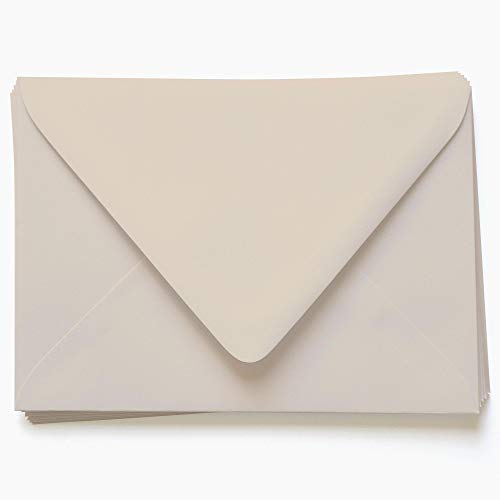 Chardonnay Beige Envelopes - A7 Gmund Colors Matt 5 1/4 x 7 1/4 Euro Flap 81T, 25 Pack