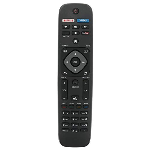 NH500UP Replace Remote fit for Philips TV 50PFL5601/F7 65PFL5602/F7 55PFL5602/F7 50PFL5602/F7 43PFL5602/F7 32PFL4902/F7 40PFL4901/F7 43PFL4901/F7 50PFL4901/F7 43PFL4902/F7 65PFL6902/F7 55PFL6902/F7