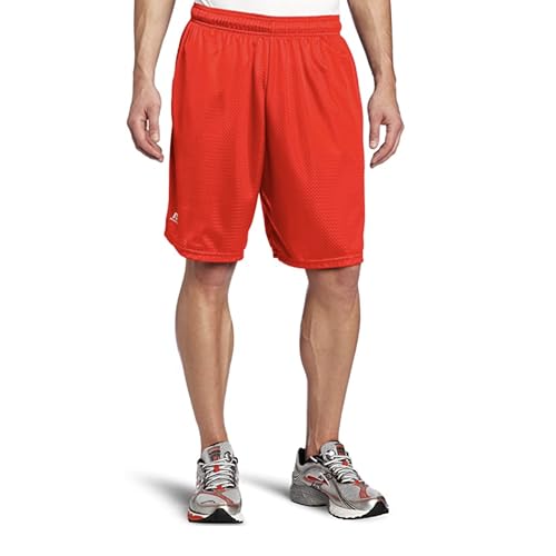 Russell Athletic Mens Mesh Pocket Short, Burnt Orange, X-Large US