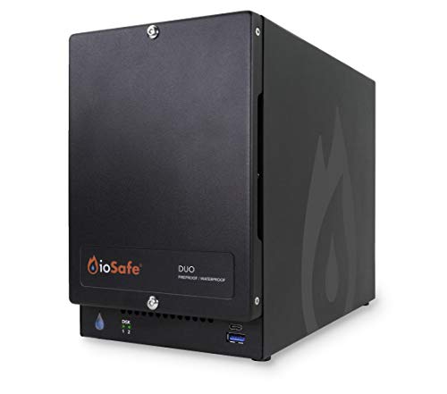 ioSafe Duo RAID 1 USB 3.2 Fireproof/Waterproof Desktop Hard Drive (Diskless (0TB))