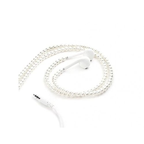 Kikkerland Pearl Ear Buds, White