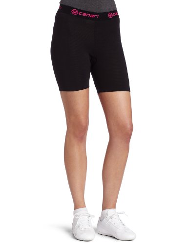 Canari Gel Liner Cycling Short Womens(Black with Pink trim.)SM