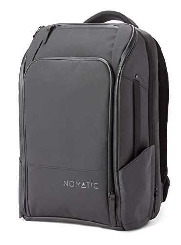 NOMATIC Travel Pack - 20L Water Resistant Laptop Bag - TSA-Ready Expandable Black Backpack