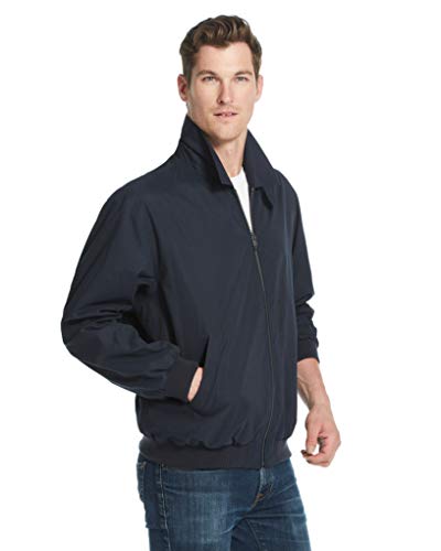 Weatherproof Original Mens Golf Jacket (Mens Windbreaker) Classic Mens Light Jacket (Medium, Navy)